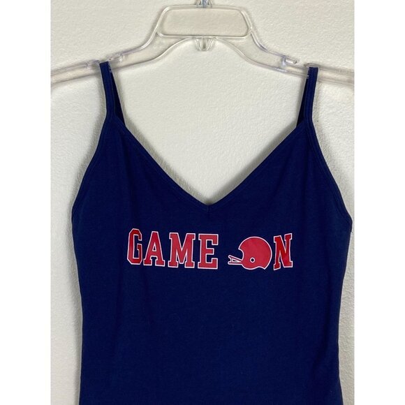 ✨2/$20✨ PINK Collegiate Collection V-Neck Red Game on Bodysuit Size L - Picture 5 of 14